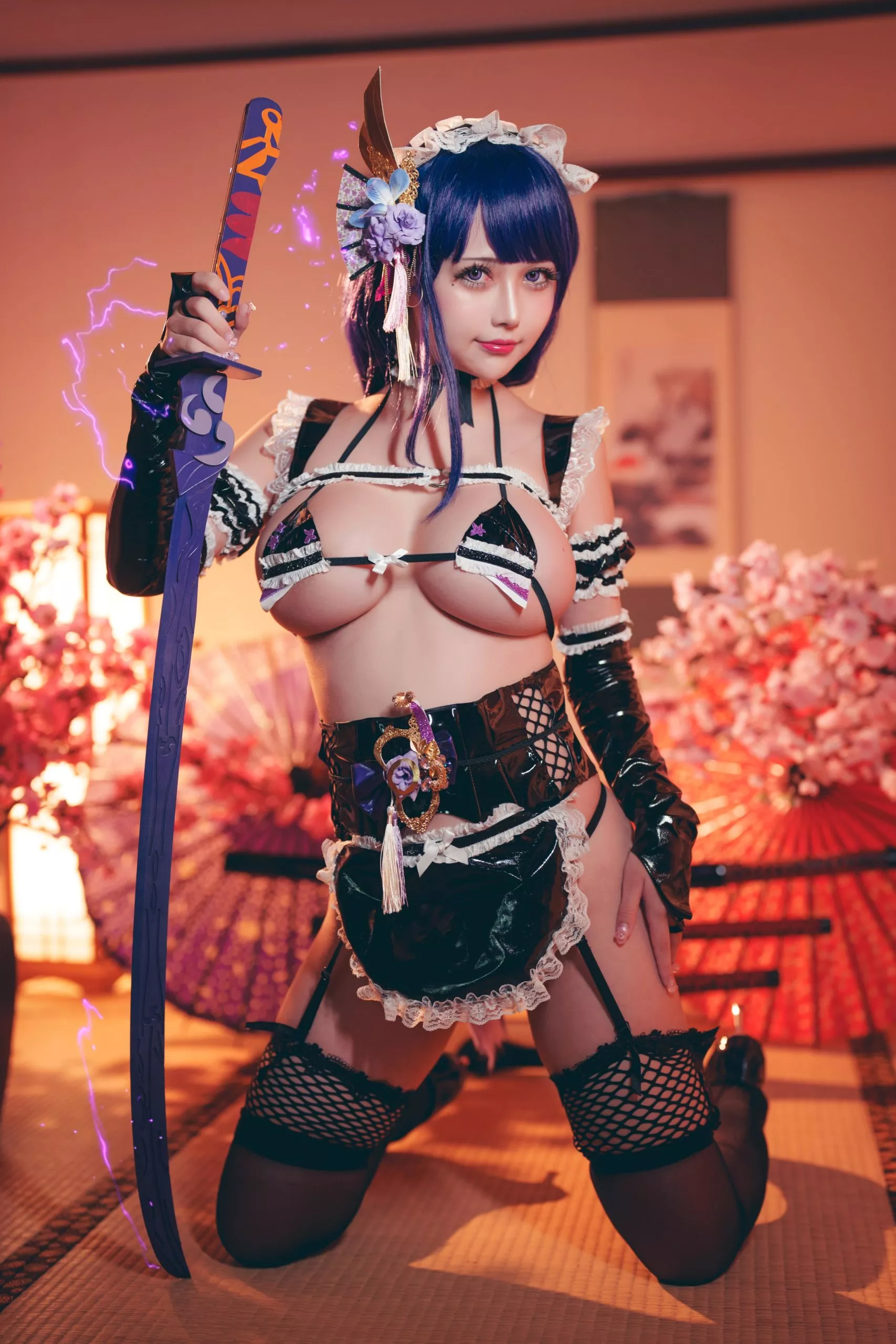 GenshinImpact RaidenShogun Cosplay by OkitaRinka 2022 4 scaled 1
