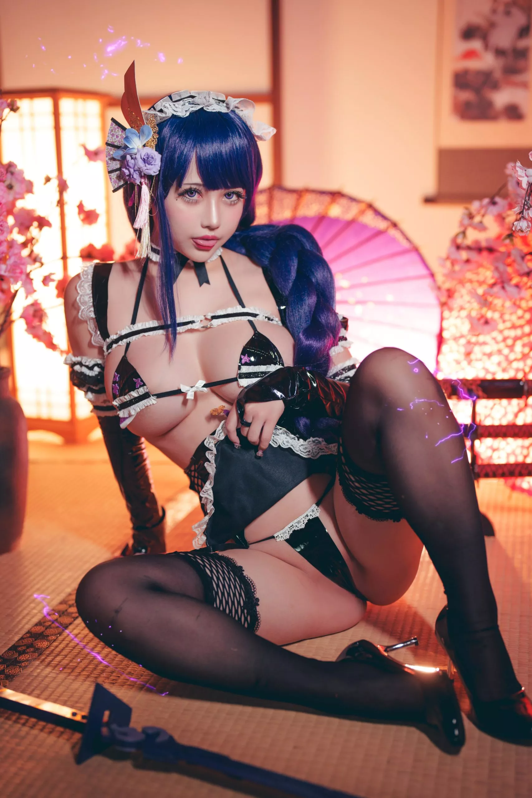 GenshinImpact RaidenShogun Cosplay by OkitaRinka 2022 8 scaled 1