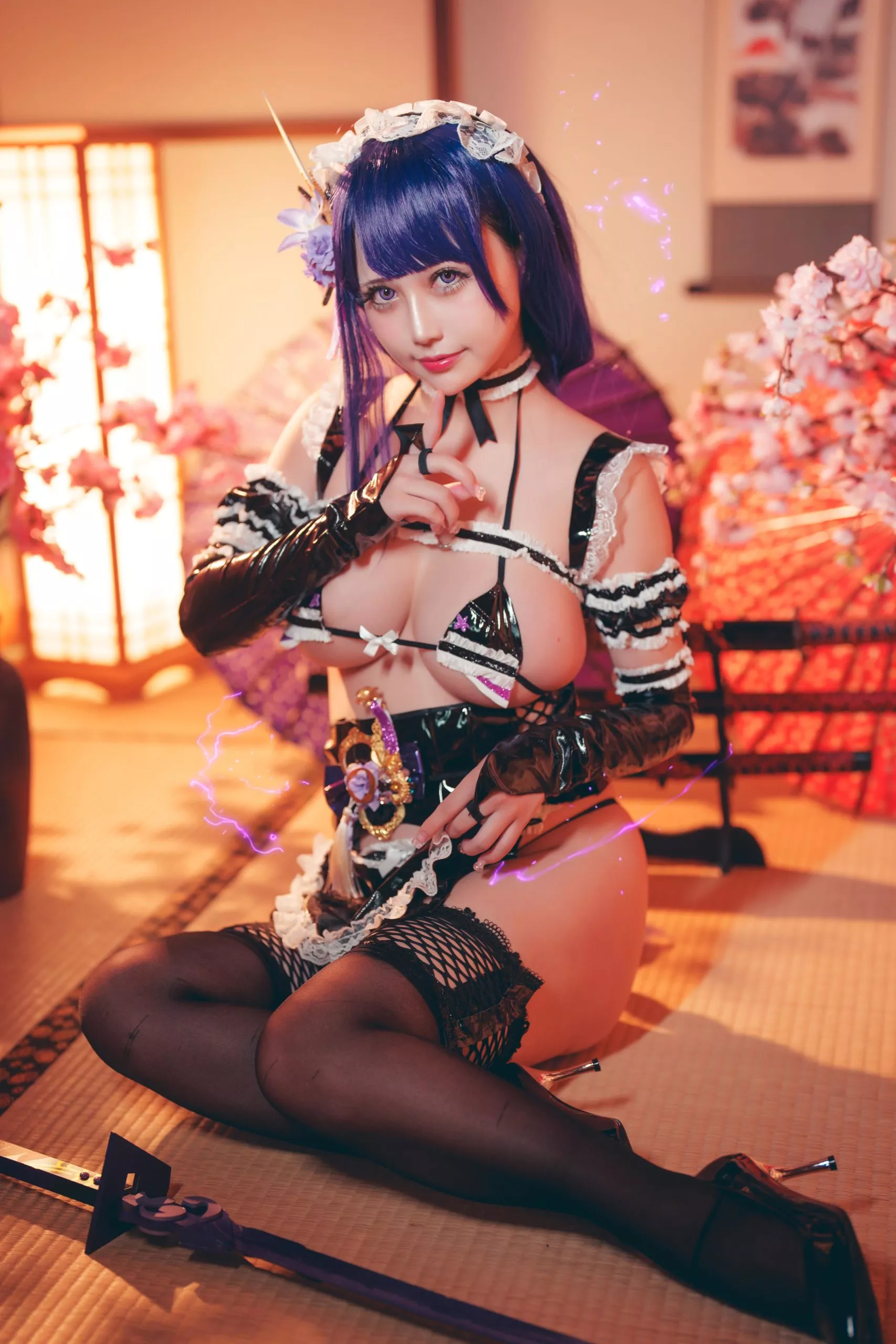 GenshinImpact RaidenShogun Cosplay by OkitaRinka 2022 7 scaled 1