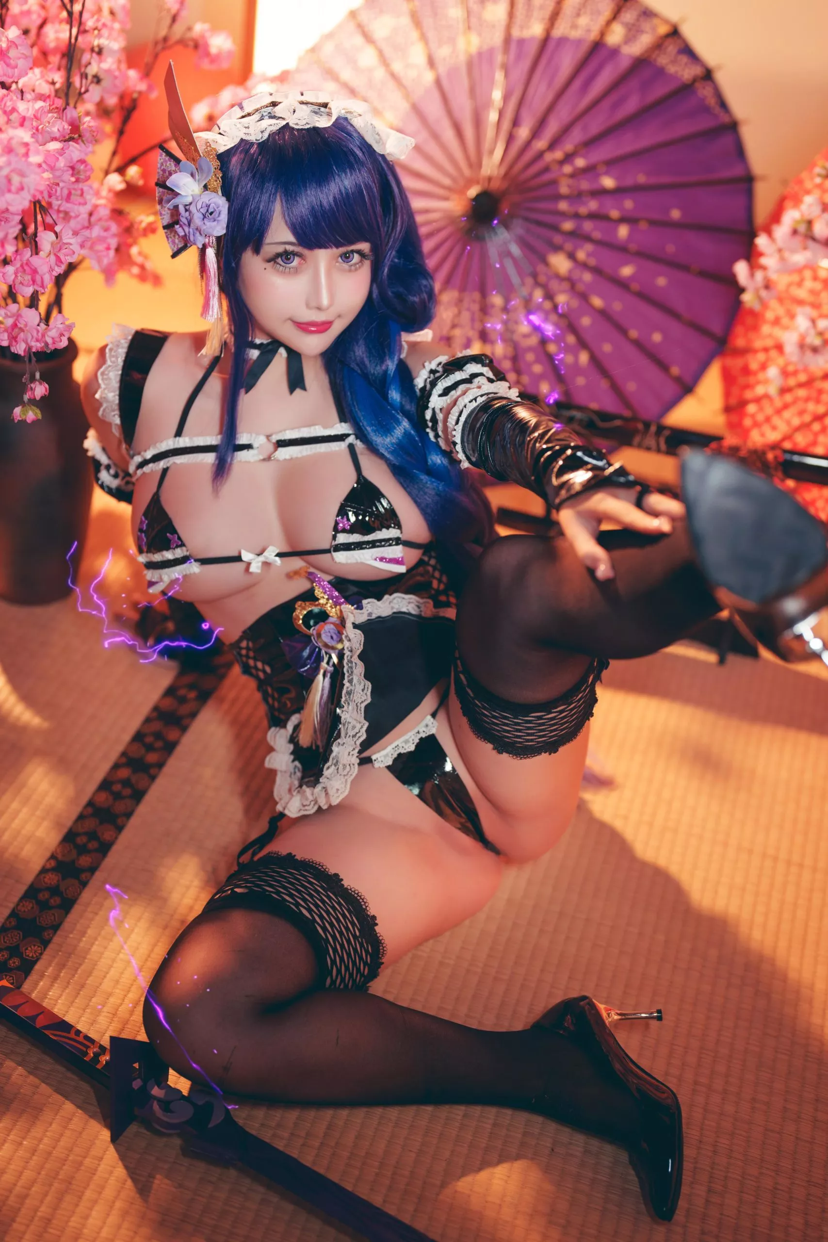 GenshinImpact RaidenShogun Cosplay by OkitaRinka 2022 10 scaled 1