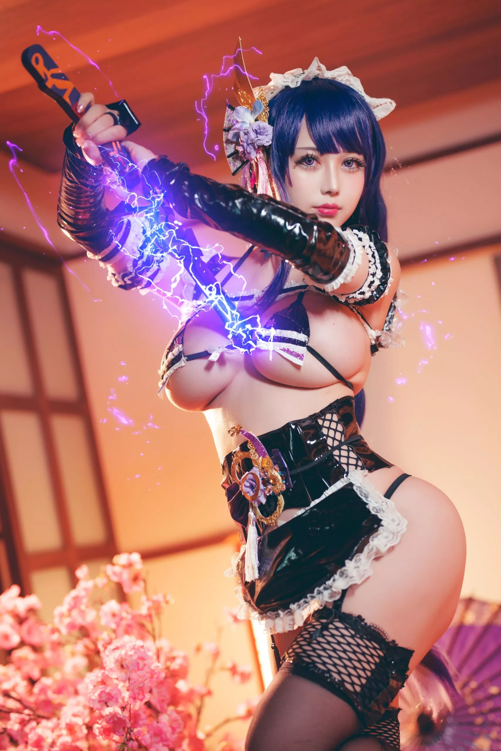 GenshinImpact RaidenShogun Cosplay by OkitaRinka 2022 18 scaled 1