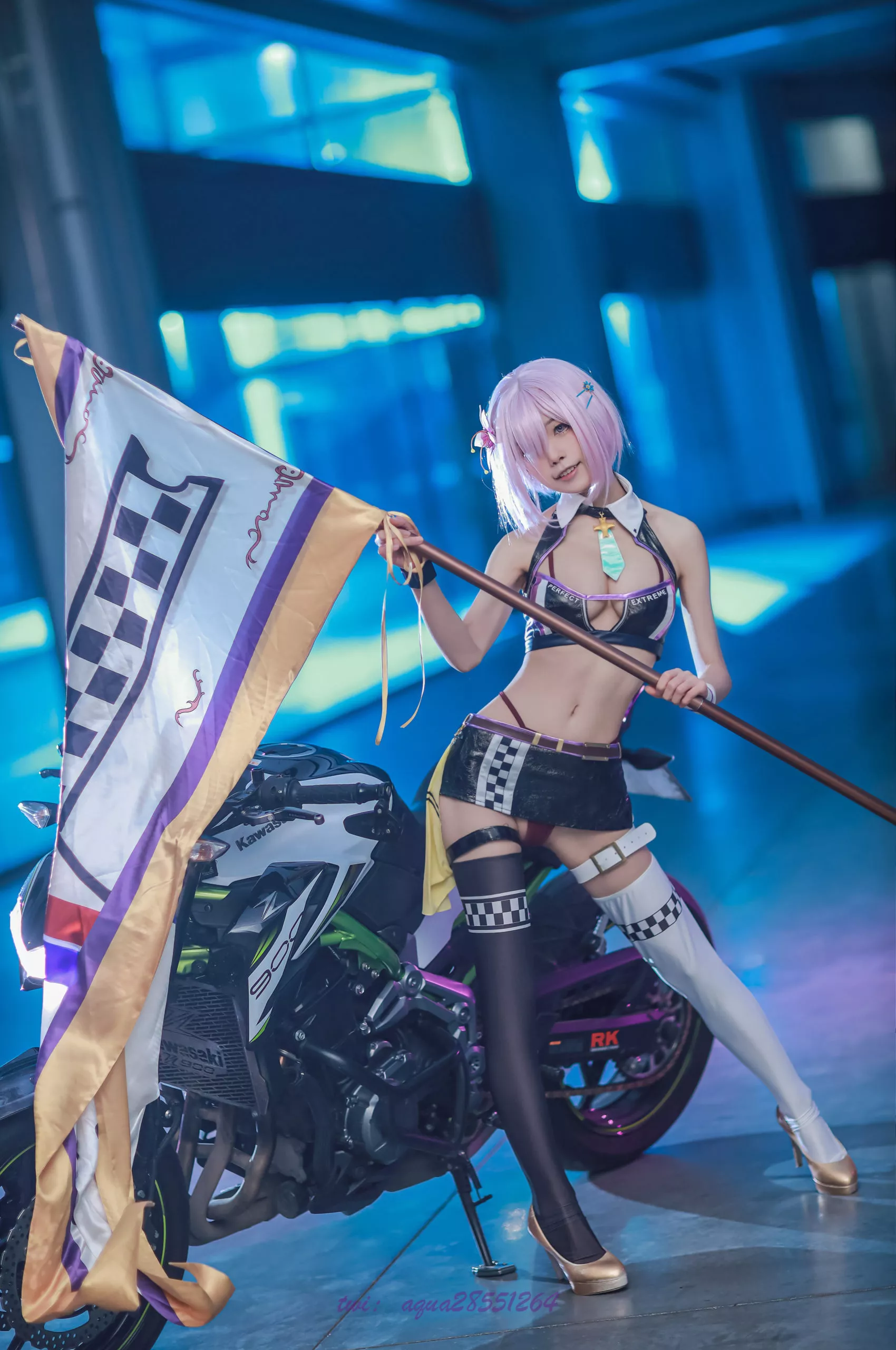 Race Queen MashuKyrielite Motorcycle Cosplay by Aqua 18 scaled 1