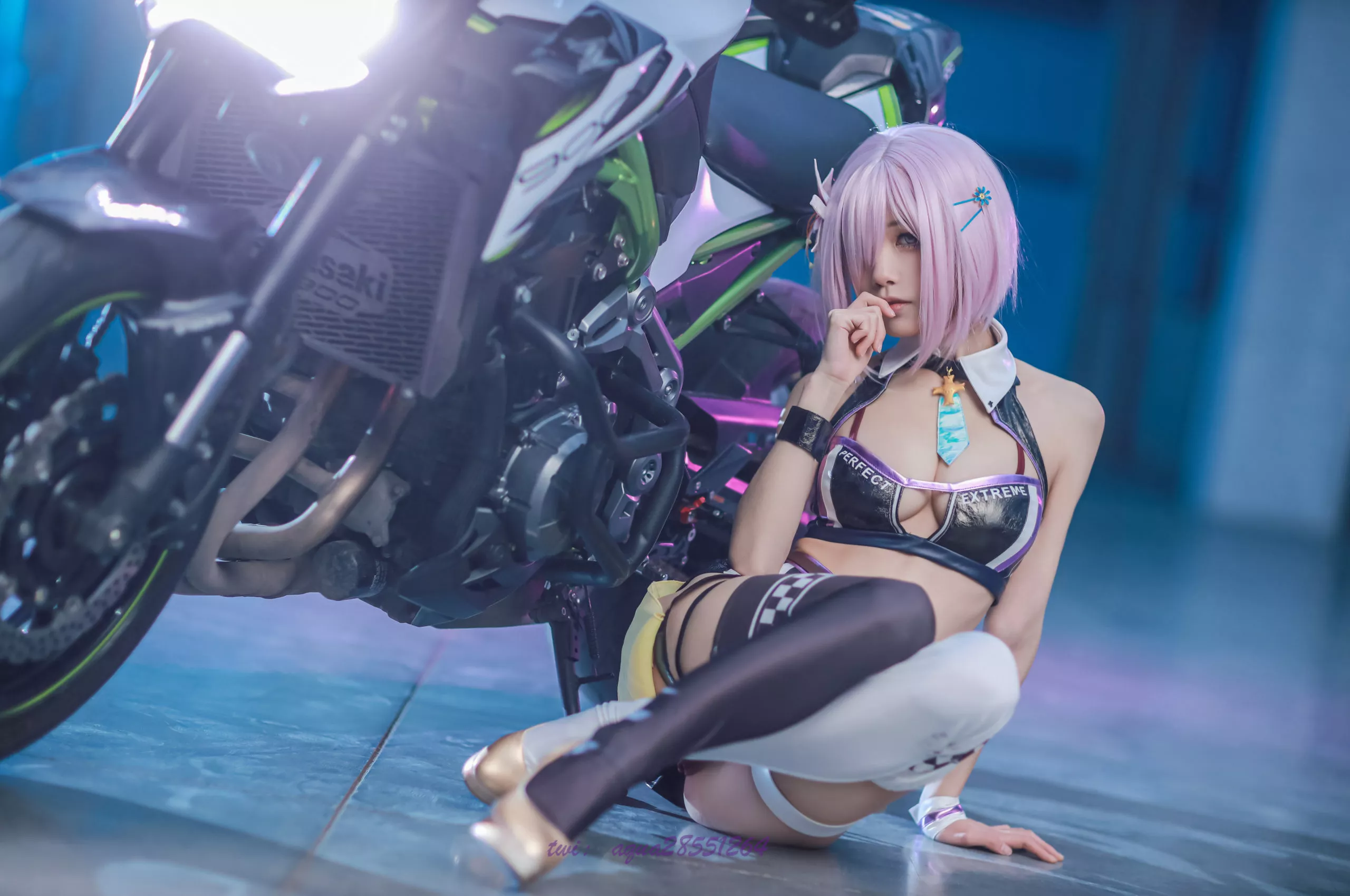 Race Queen MashuKyrielite Motorcycle Cosplay by Aqua 24 scaled 1