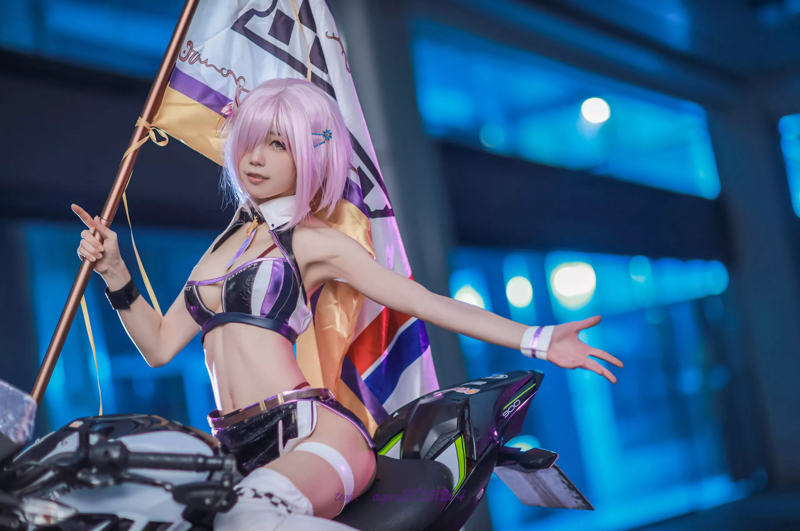 Race Queen MashuKyrielite Motorcycle Cosplay by Aqua 26 scaled 1