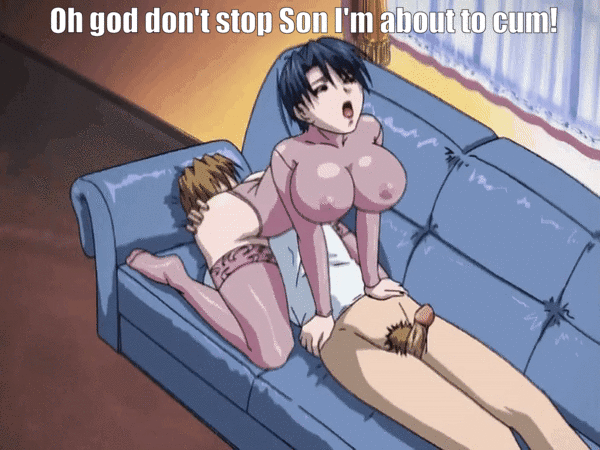 1boy 1boy1girl 1girl amamiya_misako anime big_breasts bouncing_breasts breasts closed_eyes emiko_(enbo) enbo erect_penis gif hentai huge_breasts lowres open_mouth penis pubic_hair sofa stockings taboo_charming_mother text uncensored window