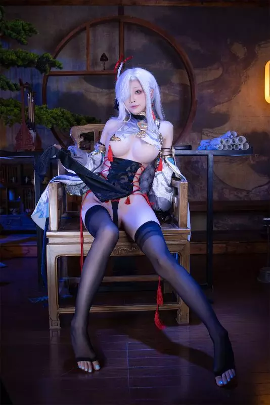 Genshin Impact – Shenhe Cosplay by Aqua 9
