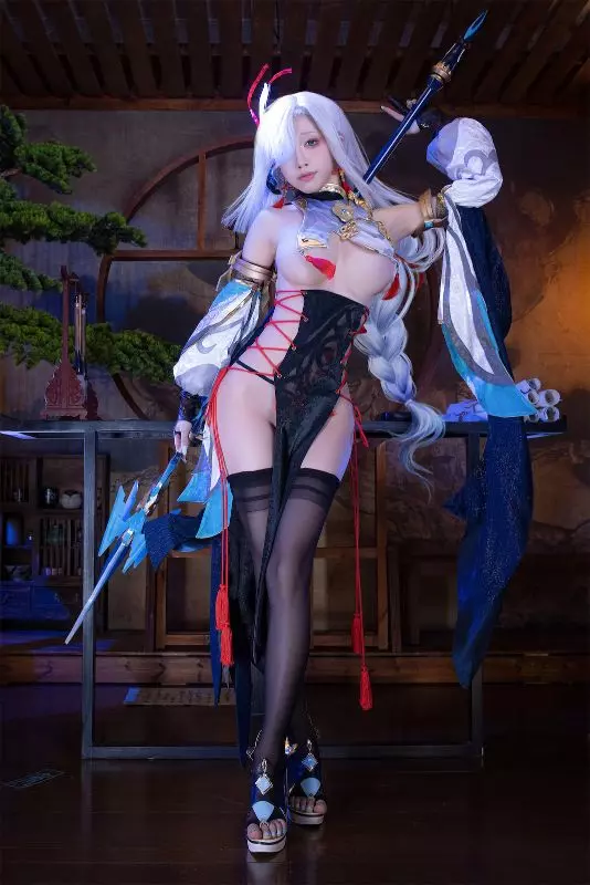 Genshin Impact – Shenhe Cosplay by Aqua 55