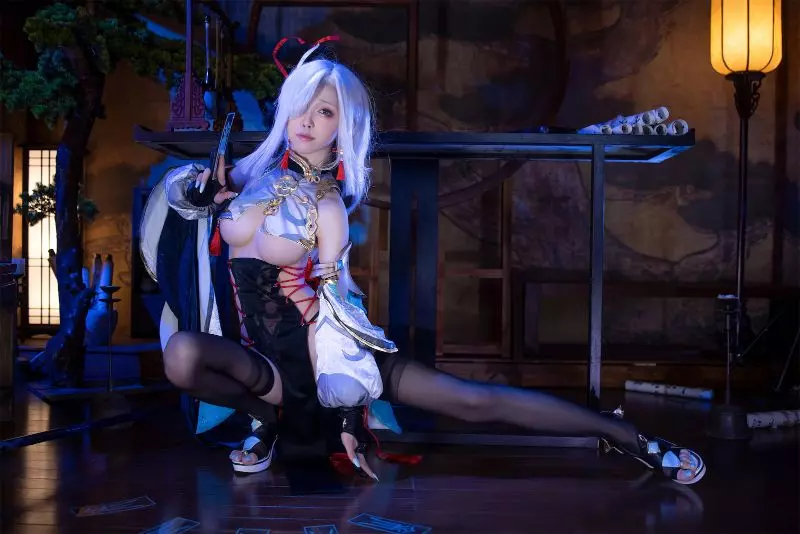 Genshin Impact – Shenhe Cosplay by Aqua 63