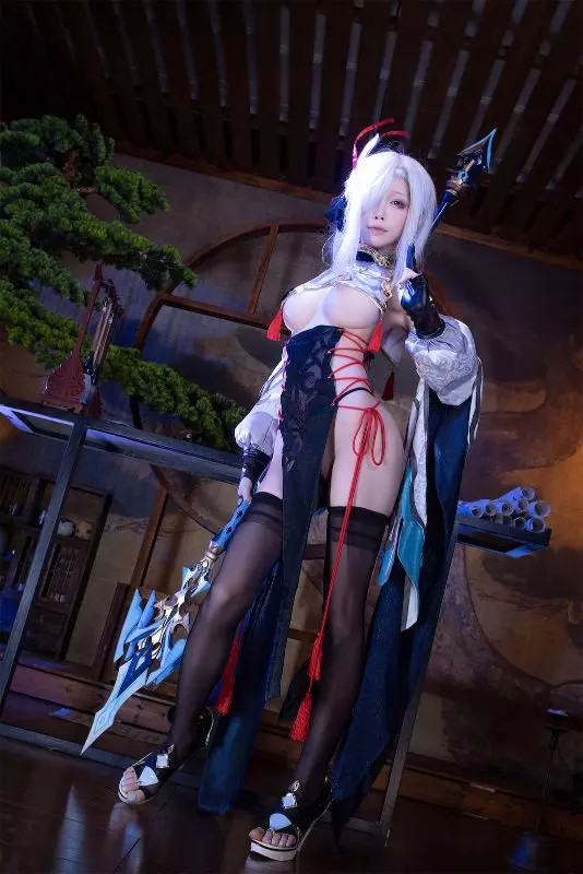 Genshin Impact – Shenhe Cosplay by Aqua 62