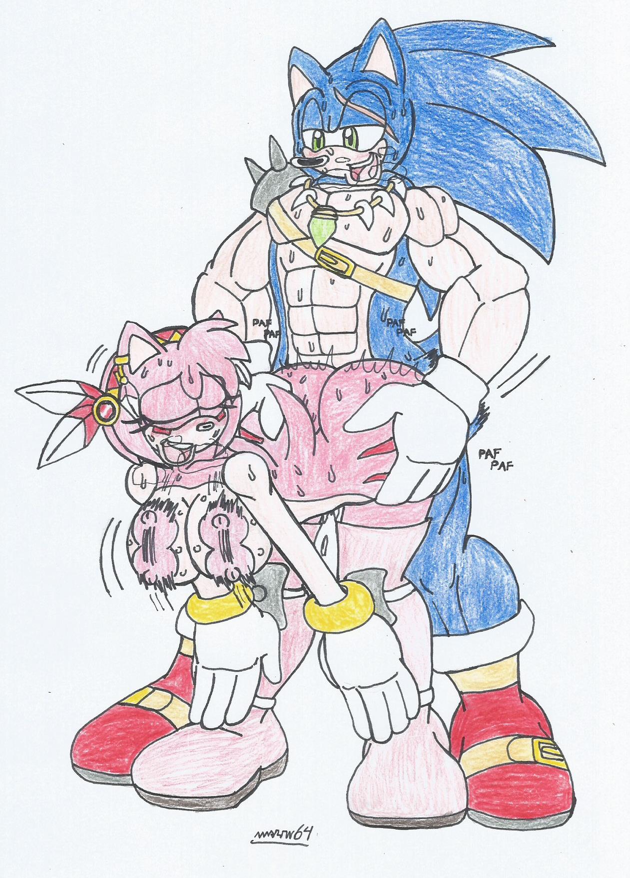 1boy 1girl amy_rose barbarian cosplay crossover crossover_cosplay female furry golden_axe hentai male marlon64 nsfw nude sega sonic_the_hedgehog sonic_the_hedgehog_(series)